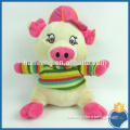 2016 new products plush soft cartoon pigs cute baby doll